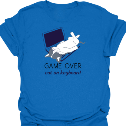Game Over Cat On Keyboard T-shirt - Image 4