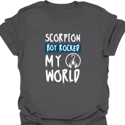 Scorpion Boy Rocked My World T-Shirt - Image 13